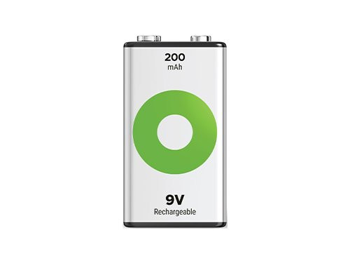 Foto van GP NiMH oplaadbare batterij E 9V 200mA blister(1) GP NiMH oplaadbare batterij E 9V 200mA blister(1)