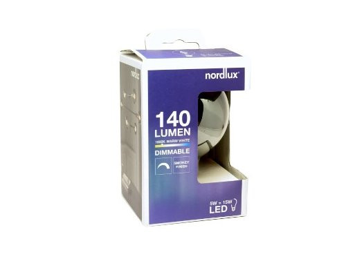 Foto van Nordlux LED Globe G95 E27 5-15W 1800K filament spiraal grey dimbaar Nordlux LED Globe G95 E27 5-15W 1800K filament spiraal grey dimbaar