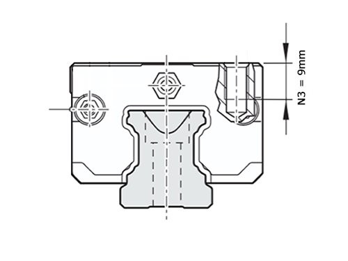 Bosch Rexroth Kogelwagen Koolstofstaal KWD-025-SLS-C1-N-1 Zonder Kogelketting