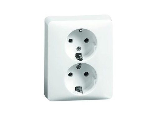 PEHA LW inbouw stopcontact wcd RA dubbel