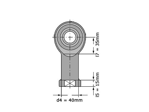 Foto van SKF Stangkop SILKAC30 M (30x71x37mm) SKF Stangkop SILKAC30 M (30x71x37mm)