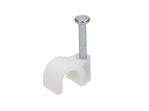 Foto van Kabelclip 10mm rond wit zak(25) Kabelclip 10mm rond wit zak(25)