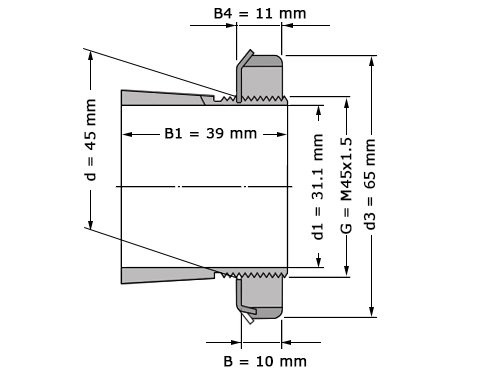 SKF Trekbus HE309 (38.1x65x39mm)