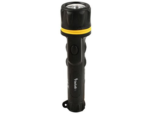 Foto van Technik LED zaklamp rubber 2xAA 40 lumen Technik LED zaklamp rubber 2xAA 40 lumen