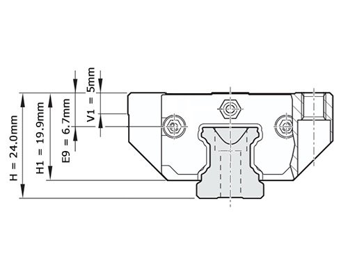 Bosch Rexroth Kogelwagen Koolstofstaal KWD-015-FKS-C0-H-1 Zonder Kogelketting