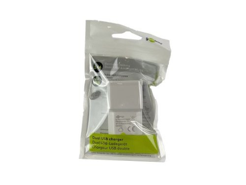 USB lader haaks dubbel 2,4A wit