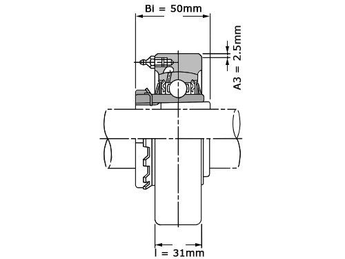 Foto van NSK Lagerblok Span UKC209 (45mm) NSK Lagerblok Span UKC209 (45mm)