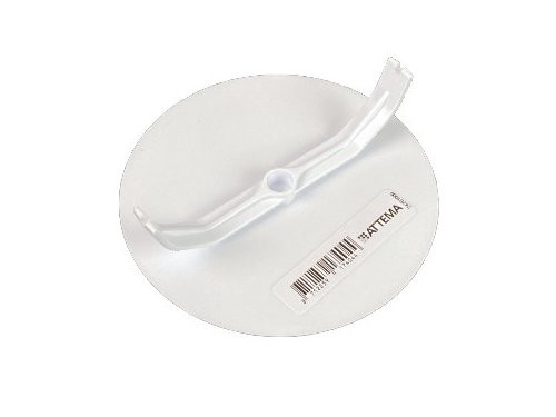 Blindplaat rond met klemmen wit 95mm