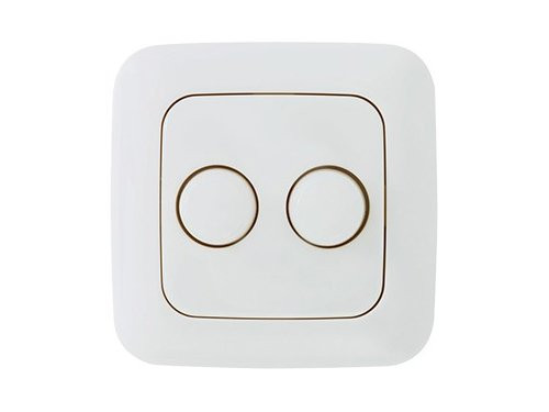 Afdekraam Busch Jaeger WIT voor DUO LED dimmer EcoDim