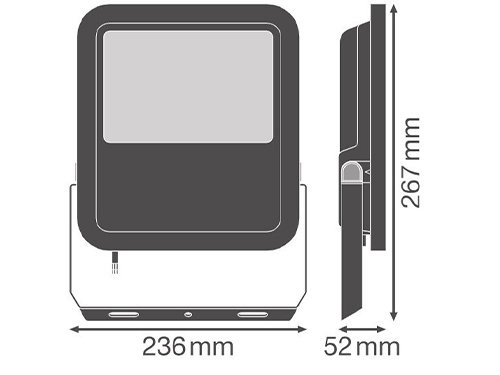 Foto van LED Bouwlamp 69W 3000K zwart LED Bouwlamp 69W 3000K zwart