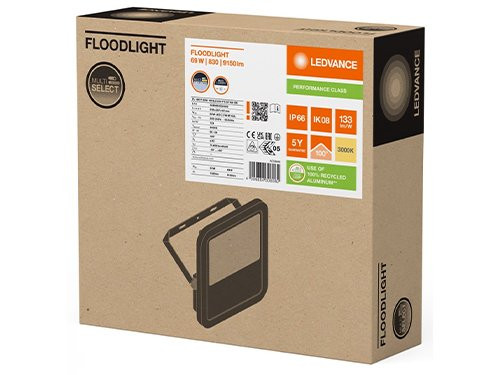 Foto van LED Bouwlamp 69W 3000K zwart LED Bouwlamp 69W 3000K zwart