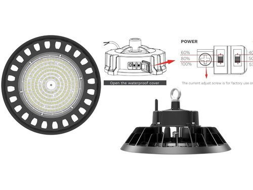 Foto van LED UFO Highbay 100W Tri-White 17000 lumen LED UFO Highbay 100W Tri-White 17000 lumen