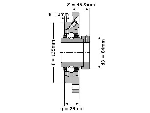 Foto van INA Lagerblok Rond TME60 N (60mm) INA Lagerblok Rond TME60 N (60mm)