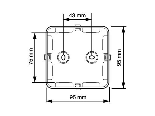 Kabeldoos Attema AK1 + 3 wartels M25 IP65 zwart