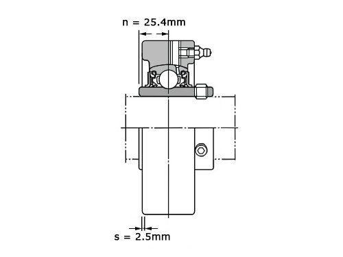 JTEKT - Koyo Lagerblok Rond UCC212 J (60mm)