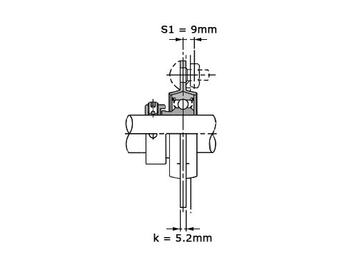 NSK Lagerblok Rond AELPF206 (30mm)
