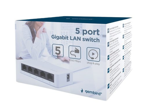 Netwerk switch 5 Poorts 10/100/1000Mbps