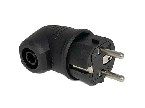 Foto van Randaarde stekker RUBBER haaks ABL Randaarde stekker RUBBER haaks ABL