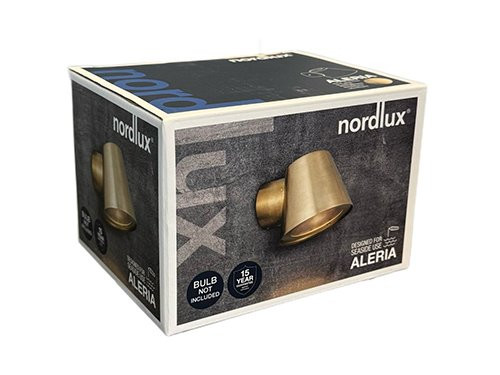 Foto van Wandlamp Aleria messing GU10 IP44 Wandlamp Aleria messing GU10 IP44