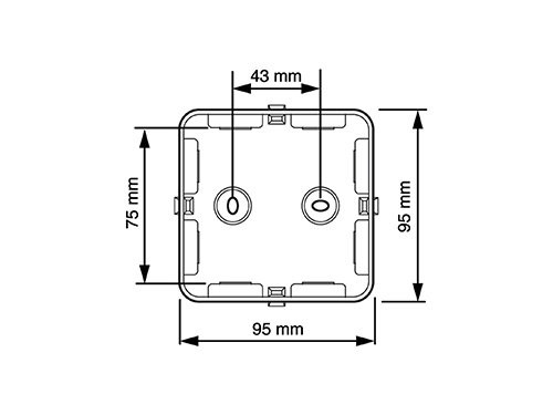 Kabeldoos Attema AK1 + 3 wartels M25 IP65 grijs