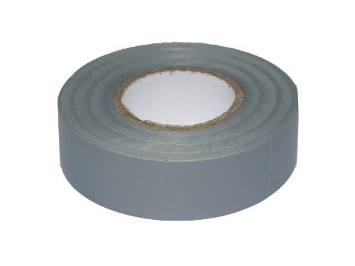 Isolatietape PVC 19mm rol 20m grijs