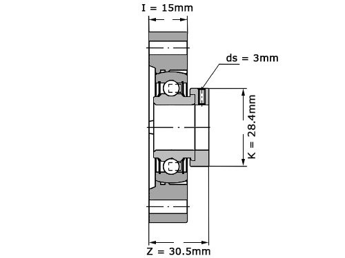 Foto van INA Lagerblok Ovaal FLCTE15 (15mm) INA Lagerblok Ovaal FLCTE15 (15mm)
