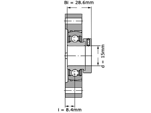 Foto van INA Lagerblok Ovaal FLCTE15 (15mm) INA Lagerblok Ovaal FLCTE15 (15mm)