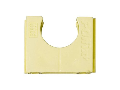 Klembeugel PVC 3/4 (19mm) koppelbaar creme per stuk