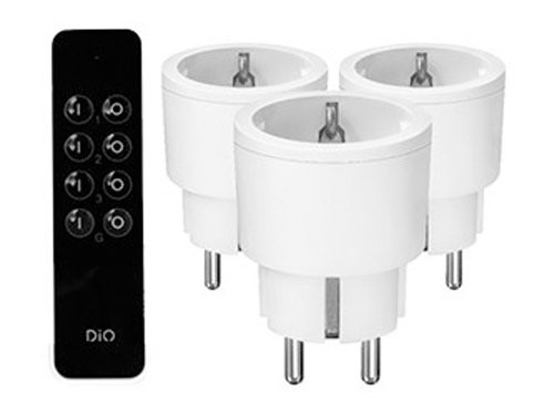 DiO Set draadloos schakelen 3x plugin ontvanger + AB