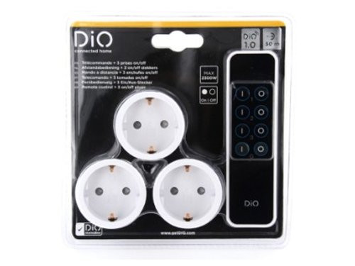 DiO Set draadloos schakelen 3x plugin ontvanger + AB