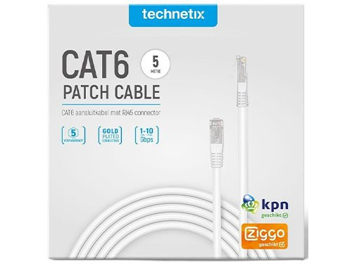 Patchkabel UTP CAT6 5m wit