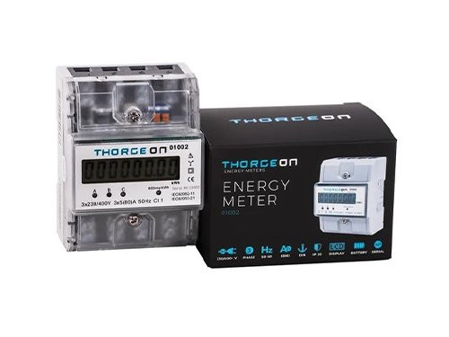 Foto van KWH meter 3-fase digitaal transparant 80A + puls KWH meter 3-fase digitaal transparant 80A + puls