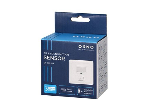 Foto van Bewegingsmelder IR inbouw wand wit geluidsdetectie Bewegingsmelder IR inbouw wand wit geluidsdetectie