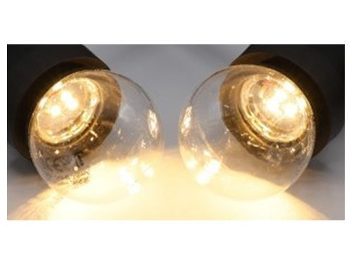 LED kogellamp E27 helder warm wit 1W 2000 kelvin