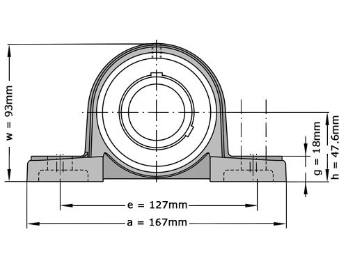 FAG Lagerblok Staand UCP207-21 J7 (33.338mm)