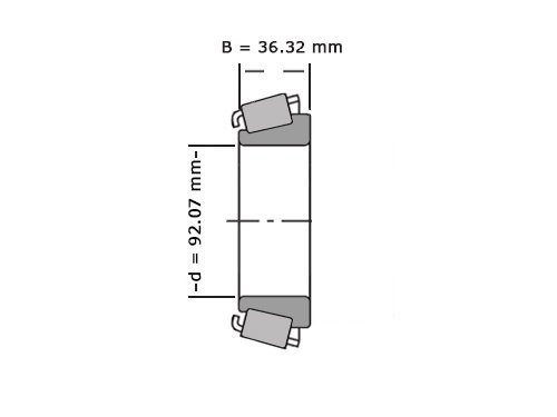 SKF Kegellager 598 Q