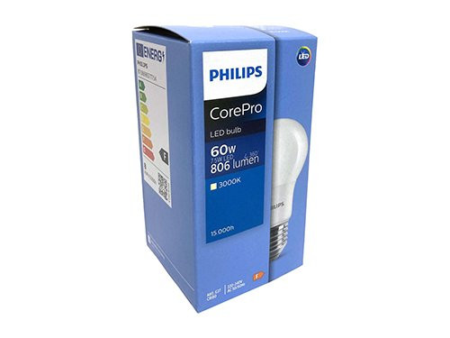 Philips LED GLS E27 7,5-60W 3000K mat