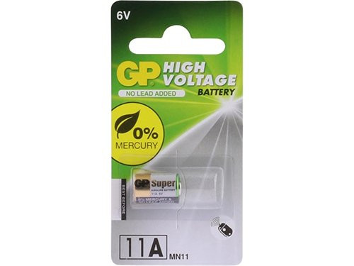 Foto van GP 11A batterij 6V blister(1) GP 11A batterij 6V blister(1)