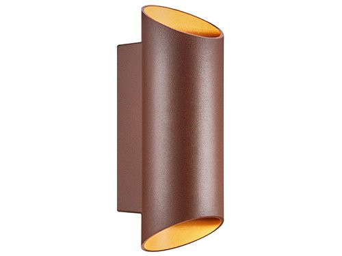 Foto van Wandlamp Nico rond 2x GU10 roest IP54 Wandlamp Nico rond 2x GU10 roest IP54