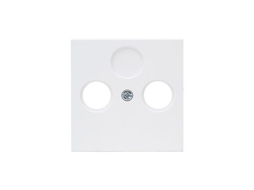 Foto van Kopp HK07 PURE mat wit afdekplaat voor coax Kopp HK07 PURE mat wit afdekplaat voor coax