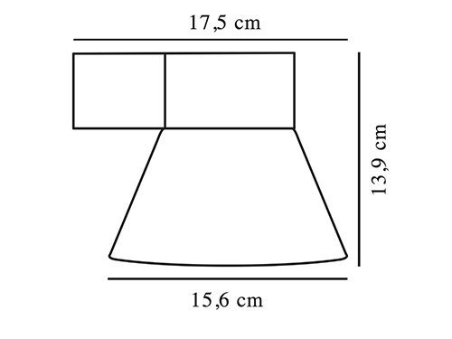 Foto van Wandlamp Kyklop Cone GU10 roest IP54 Wandlamp Kyklop Cone GU10 roest IP54