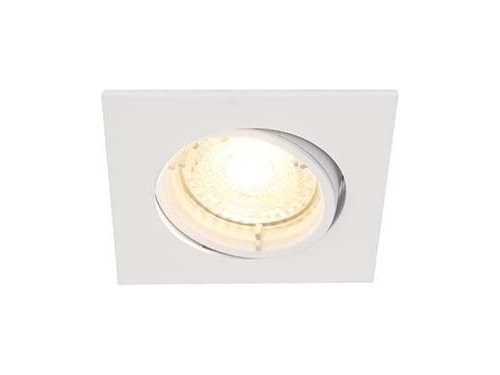 LED inbouwspot Carina vierkant wit GU10 5W 3-pack dimbaar 2700K