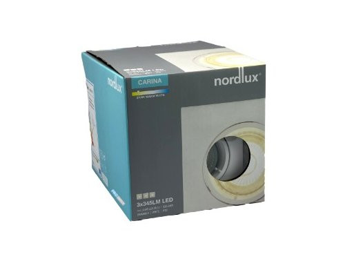 LED inbouwspot Carina vierkant wit GU10 5W 3-pack dimbaar 2700K