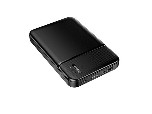 Foto van Powerbank 5.000mA zwart USB + USB-C Powerbank 5.000mA zwart USB + USB-C