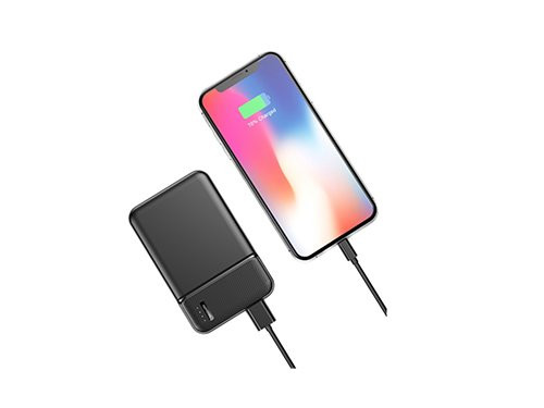 Foto van Powerbank 5.000mA zwart USB + USB-C Powerbank 5.000mA zwart USB + USB-C