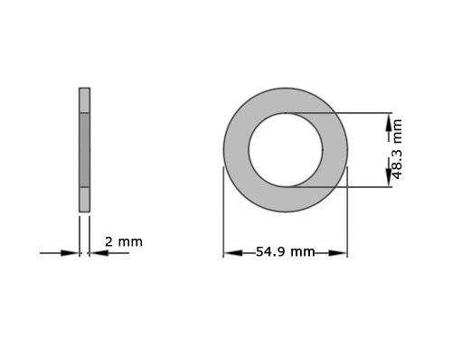 Ring Koper DIN 7603 48x55x2mm