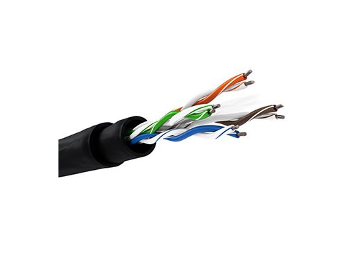 UTP CAT6 box 305m zwart massief OUTDOOR set