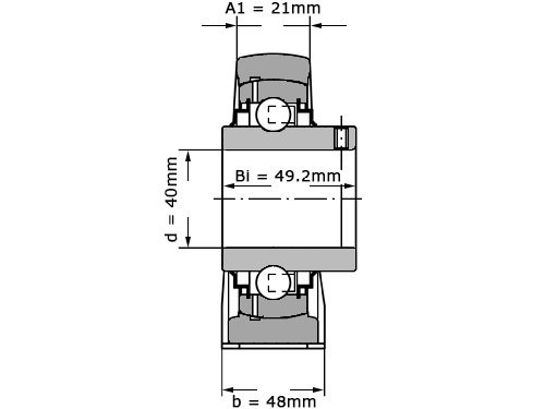 INA Lagerblok Staand RSHEY40 TV VA HLA (40mm)