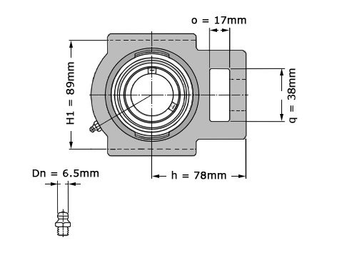Foto van SKF Lagerblok Span TUJ35 TF (35mm) SKF Lagerblok Span TUJ35 TF (35mm)