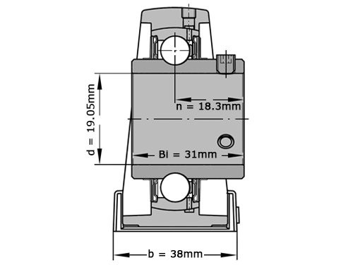 FAG Lagerblok Staand UCP204-12 J7 (19.05mm)